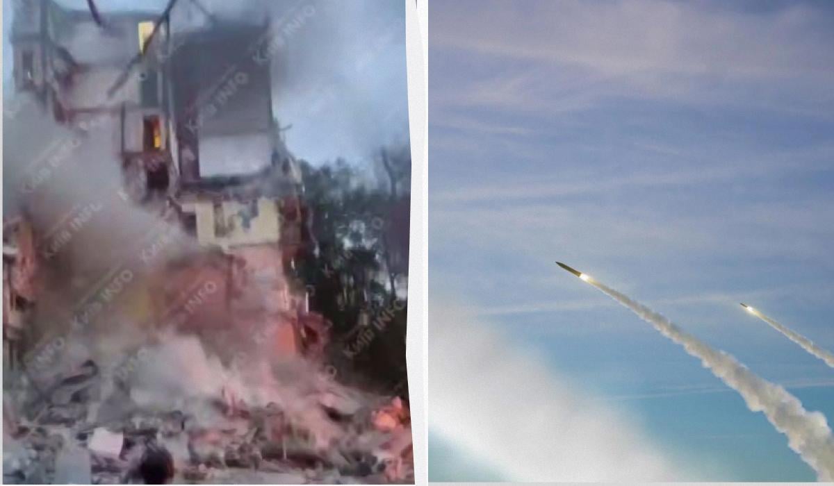 Росіяни вдарили ракетами по Києву: є влучання у житлові будинки (фото, відео)