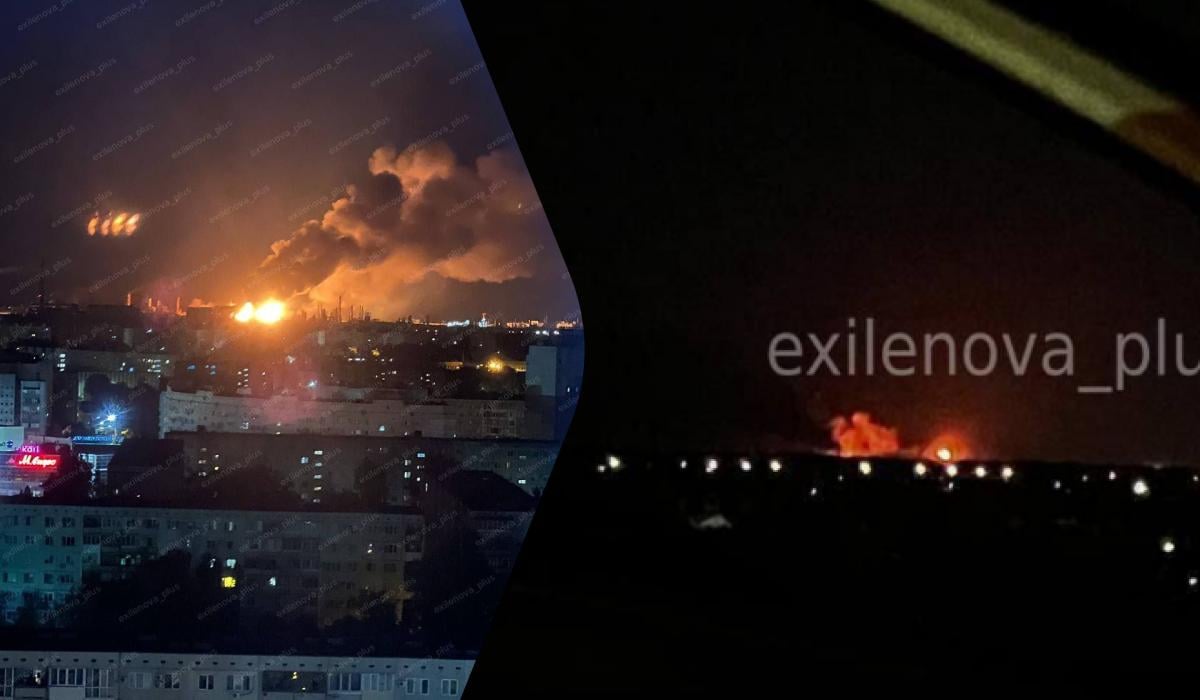 На волгоградському НПЗ почалася пожежа після нальоту дронів