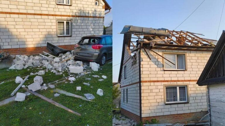 "Ситуація складна": у Польщі російський дрон впав на житловий будинок (фото)