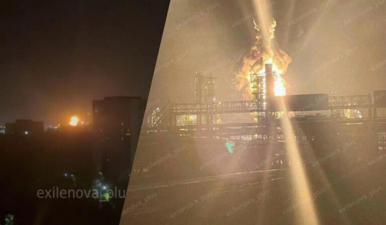 У Ленінградській області зійшов з рейок вантажний потяг і горів Киришський НПЗ (відео)